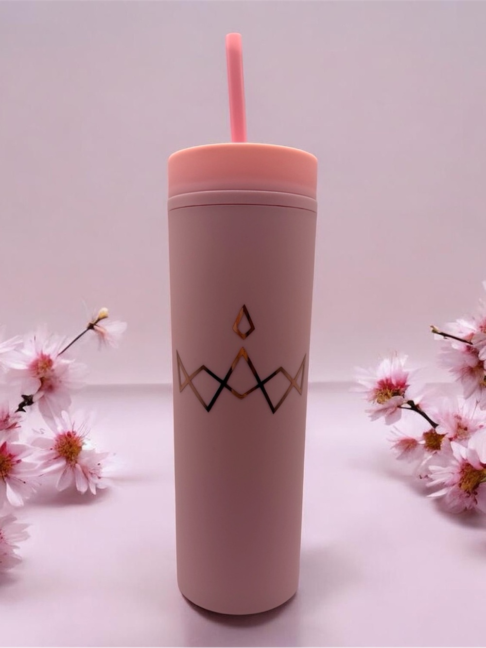 Pink MAO Tumbler with Straw